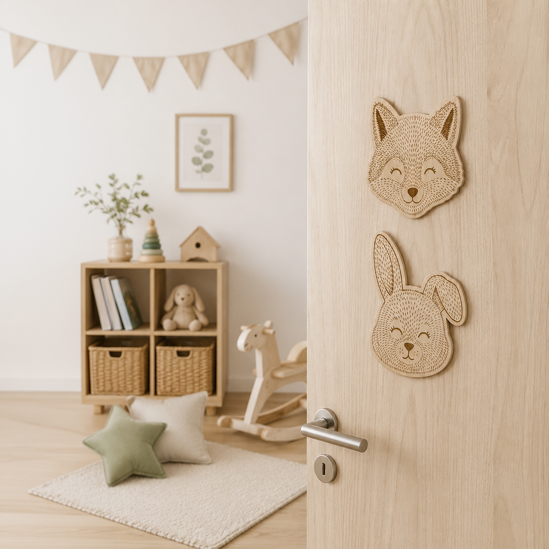 Wooden Animal heads